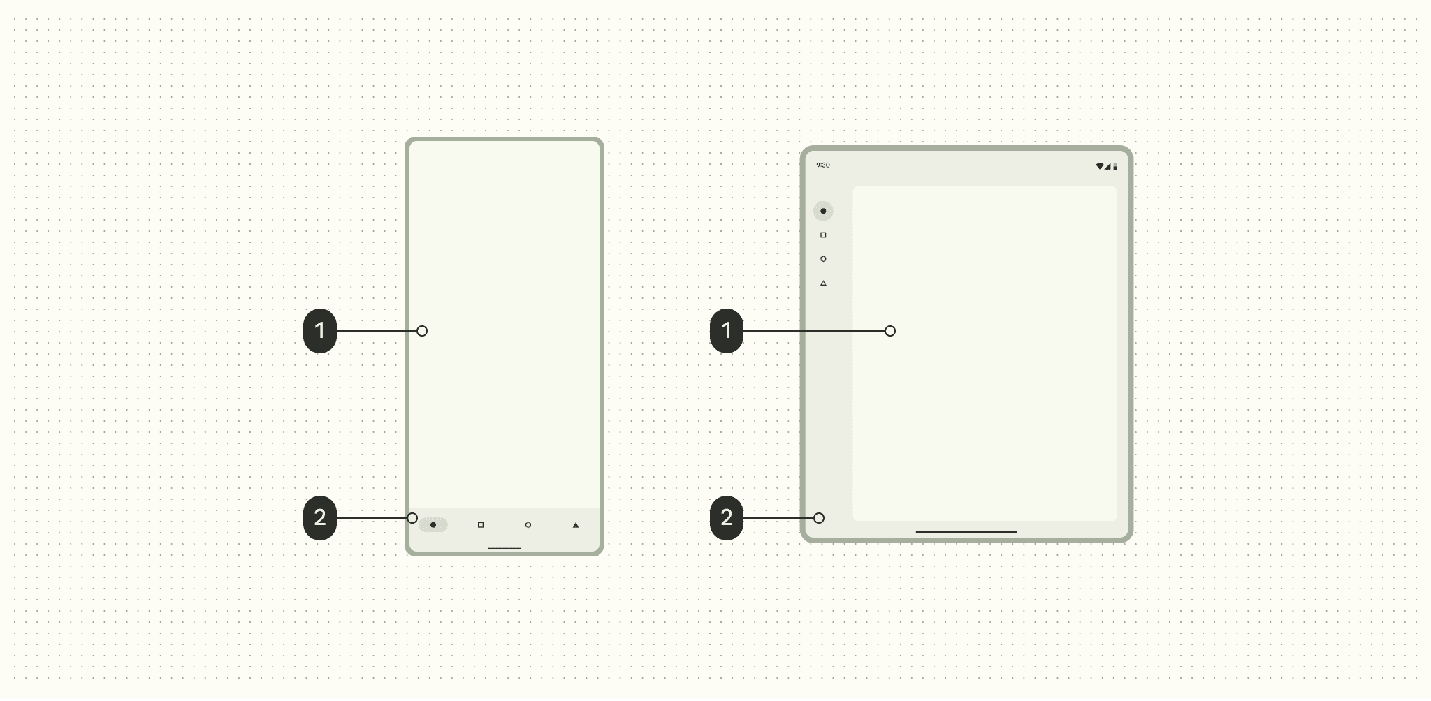 Example using surface container color