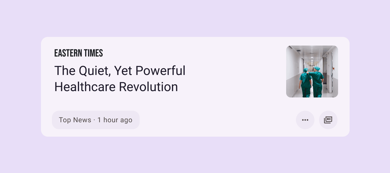 A news article title using the title style to capture attention